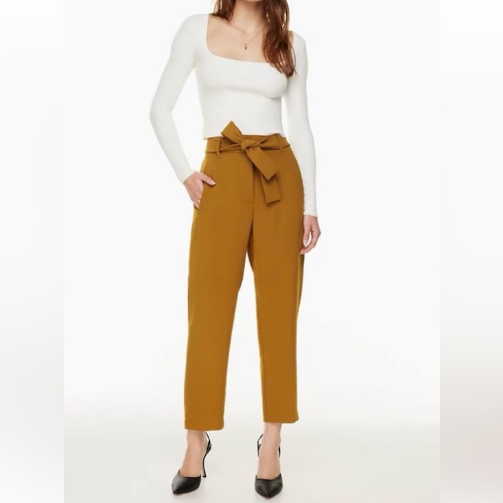 Aritzia Wilfred Tie Front Pant